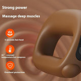 Portable Heated Fascia Ring Massager with 5-Speed Vibration & USB-C Charging Deep Tissue Muscle V1107-CS-ZDAMQ3