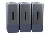 Shower Soap Dispenser 250ml 3 Chamber Leakproof Wall Mount Manual Shampoo and Conditioner Dispenser V1294-YM0901-3112250030412