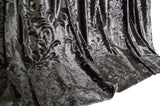 Large Thick Velvet Curtains Stunning Flocking 580x270cm+Hook Pinch Pleat Silver Grey V702-CNY8-2-NB-GRAY/DZ