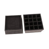 Furniture Riser 2 Inch Stackable TPU Square Desk Riser Heavy Duty Waterproof Anti Slip Black V1294-YM0714-3113210209411