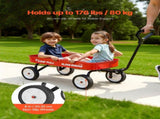 Pull-Along Wagon for Kids, 101 cm Toddler Wagons, Supports up to 80kg, All-Terrain Wagons with V952-JSKETTLC39YCTXPY0001V0