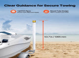 Boat Trailer Guide, 1670mm with LED Light Trailer Guide Poles, 2PCS High-Hardness Steel Guide-Ons, V952-CTCDGDLXBS60WOR5F001Y3
