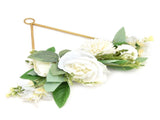 Floral Hoop Metal Ring Wreath Artificial Wall Hanging Wreath for Wedding Home Coffee ShopTriangular V1294-YM0901-3115210112712