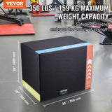 3 in 1 Plyometric Jump Box, 30/24/20 Inch Foam Plyo Box, Platform & Jumping Agility Box, Anti-Slip V952-SHYTX302420YSODG2V0
