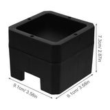 Bed Raisers Black Silicone for Bed Use Prevent Sliding and Add Storage 4Pcs V1369-AZ3-W-24445
