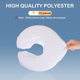 12 Pcs Face Cradle for Massage Head Rest Microfiber Reusable Soft Thicker Massage Table Face V1258-DP02-C-3183