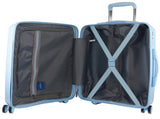 Pierre Cardin Inspired Milleni Luggage Bag Large in Blue Milleni Waist Bag V563-MONACOLARGEBLUE_FREEBAG