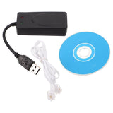 Compact Black USB Modem Adapter with Dual USB Ports for Home Faxing and Fast Internet Connectivity V1366-AZ2-W-17448