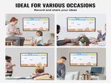 36"x 24" Monthly Calendar Whiteboard & Cork Board Combo with Aluminum Frame 2-in-1 Magnetic Dry V952-RMB36X24RLBBZZZDYV0