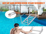 Dock Ladder, 1.09 m-1.29 m Adjustable Height, 227 kg Load Capacity, Aluminum Alloy 6 Steps Pontoon V952-MTFSTWJFHXJD5J314V0