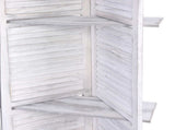 Artiss 4 Panel Room Divider Screen 163x170cm Shelf White RD-B-0590-4P-WH