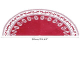 Festival Tree Skirt Knitted Tree Skirt Apron Snowflake Deer for Gift Holidays 90cm V1294-YM0901-10292252