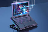 Portable Gaming Laptop Cooling Pad 6 Powerful Fan Table Stand Cooler with Phone Holder V1263-JX-6313