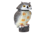 Fake Owl Statue Plastic Owl Bird Deterrents Scarecrow Owl Decoy with Shaking Head Bird Repel for V1294-YM0703-3111230099611
