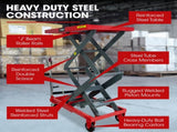 T-REX 300KG Hydraulic High Lift Double Scissor Trolley, 1.3M Max Platform Hgt, Heavy-Duty, for V219-VHWLFCTRH3HA