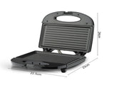 RAF R.214T Grill Steak Maker 750W Electric Press Griller, Ribbed Non-Stick Cooking Plate, 110-220V V1188-MS-710-103