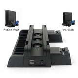 Type A IPLAY HBP-149A Storage Stand for PS4 Pro/PS4 Slim/PS4 Cooling Fan Charging Station V1263-JX-3098