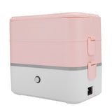 Portable Electric Heating Lunch Box Food Heating Warmer Steaming Cooking MachineDouble Layer US Plug V1294-YM0901-3113200043316