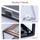 6x Large Shoe Storage Boxes Stackable Shoe Box Organisers Containers Display Cases Bins Magnetic V324-CS-6XSBCLEAR