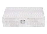 White Artificial Leather Multilayer Jewelry Box Portable Packaging Box for Collecting V1294-YM0721-3115210031011