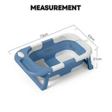 CARLA HOME Foldable Baby Bath Tub with Collapsible Toddler - Blue V178-36508