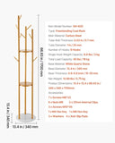 Coat Rack, Freestanding Coat Rack Stand with Quartz Stone Base & 9 Hooks, Free Standing Hall Coat V952-YMJYXJJSSCP0Q2T2T001V0