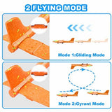 3 Pack Airplane Launcher Toys,13.2' LED Foam Glider Catapult Plane Toy for Boys,2 Flight Modes V1370-AZ4-08368
