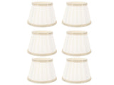 6 Pcs Fabric Lamp Shade Simple Pleated Universal Cloth Lampshade for Floor Table Lamps V1294-YM0901-3119250002311