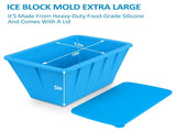 Ice Block Mold 2 Pack, Extar Large Ice Molds Making 16lbs Ice Block For Ice And Coolers, Ice V1192-AZ-W-11846