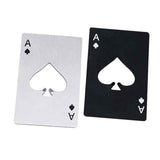 50Pcs Playing Card Bottle Opener Stainless Steel Portable Poker Card Bottle Opener for Kitchen Bar V1294-YM0901-3118240149811
