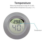 10-Pack Hygrometer Thermometer Digital LCD Monitor Humidity Meter Gauge for Humidifiers V1192-AZ-W-23079