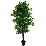 Mixed Green Bushy Artificial Ficus Tree 180cm V637-DP1020532KD