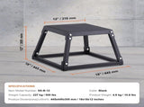 Plyometric Jump Box, 12 Inch Plyo Box, Steel Plyometric Platform and Jumping Agility Box, Anti-Slip V952-TXTD12YCGTHSPEBZRV0