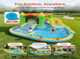 Inflatable Bounce House, 3.82 x 3.98 x 1.97 m Inflatable Bounce House Water Slide, Bouncer Castle V952-CQCBKWSLXSCXQDNIX001V3