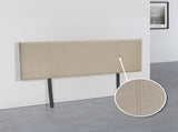 Linen Fabric Double Bed Headboard Bedhead - Beige V63-800807