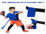 10-Piece Adjustable Football Flag Belts Set with Polyester Straps for Kids and Adults V1369-AZ3-W-14258
