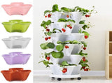 Superimposed 3D Flower Pot Multi Layer Strawberry Basin Plastic Planter V1294-YM0716-10139260