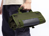 Tool Bag Roll Up, Heavy Duty Portable Soft Tool Storage Organization, Foldable Empty Rollup V1192-AZ-W-0886