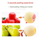 Red 3-in-1 Apple Peeler Slicer and Corer - Manual Hand Crank Fruit Peeling Machine with Strong V888-ELOSUNG56350