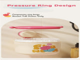 2-Pack Cream Red & Cream Powder Cute Suction Cup Wall-Mounted Trash Bin with Bag Press Ring and Wide V888-ELOSUNG49555