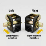 Lashing Winch, 2 Pack Lashing Truck Tie Down Winch, for 2" Webbing, Steel Bolt On V1258-DP02-C-3298