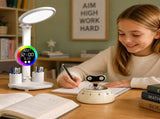 Study Smarter Bundle LED Reading Lamp with Smart Display Pen Holders & White Magnetic Countdown V888-ELOSUNG54244