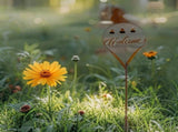 Welcome Garden Stake w Fairy Bells 87cm V637-71671WEL