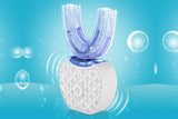 U-Shaped Electric Toothbrush 360-degree Sonic Cleaning Tooth Brush for Adults-white V1263-JX-7493-3