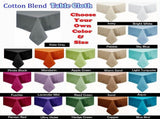 Hoydu Cotton Blend Table Cloth 180cm Round - BRIGHT WHITE V442-GNA-TABLEC-COTTON-180RD-BRIGHTWHITE
