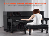 Piano Bench, Duet Keyboard Piano Chair with 20.3"-23.4 Adjustable Height, High-Density Padded V952-DCWXGQZDSMSRQOODMV0