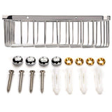 Stainless Steel Bathroom Shower Corner Basket Storage Shelf Wall Mounted Holder Organizer V1294-YM0901-JY05673