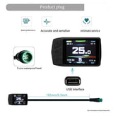 Ebike Display for KT TF01U 24V 36V 48V Intelligent Colorful LCD Meter Waterproof Joint Electric V1369-AZ3-W-08313