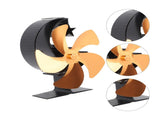Wood Burner 5 Blades Ultra Quiet Air Circulation Heating Energy Saving Heat Powered Fireplace V1294-YM0706-3114230120312