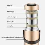 67oz Upgraded Thermos for Hot Food, 3-Layer Stackable Food Thermos, Soup Thermos Jar , Ideal for V1192-AZ-W-5484